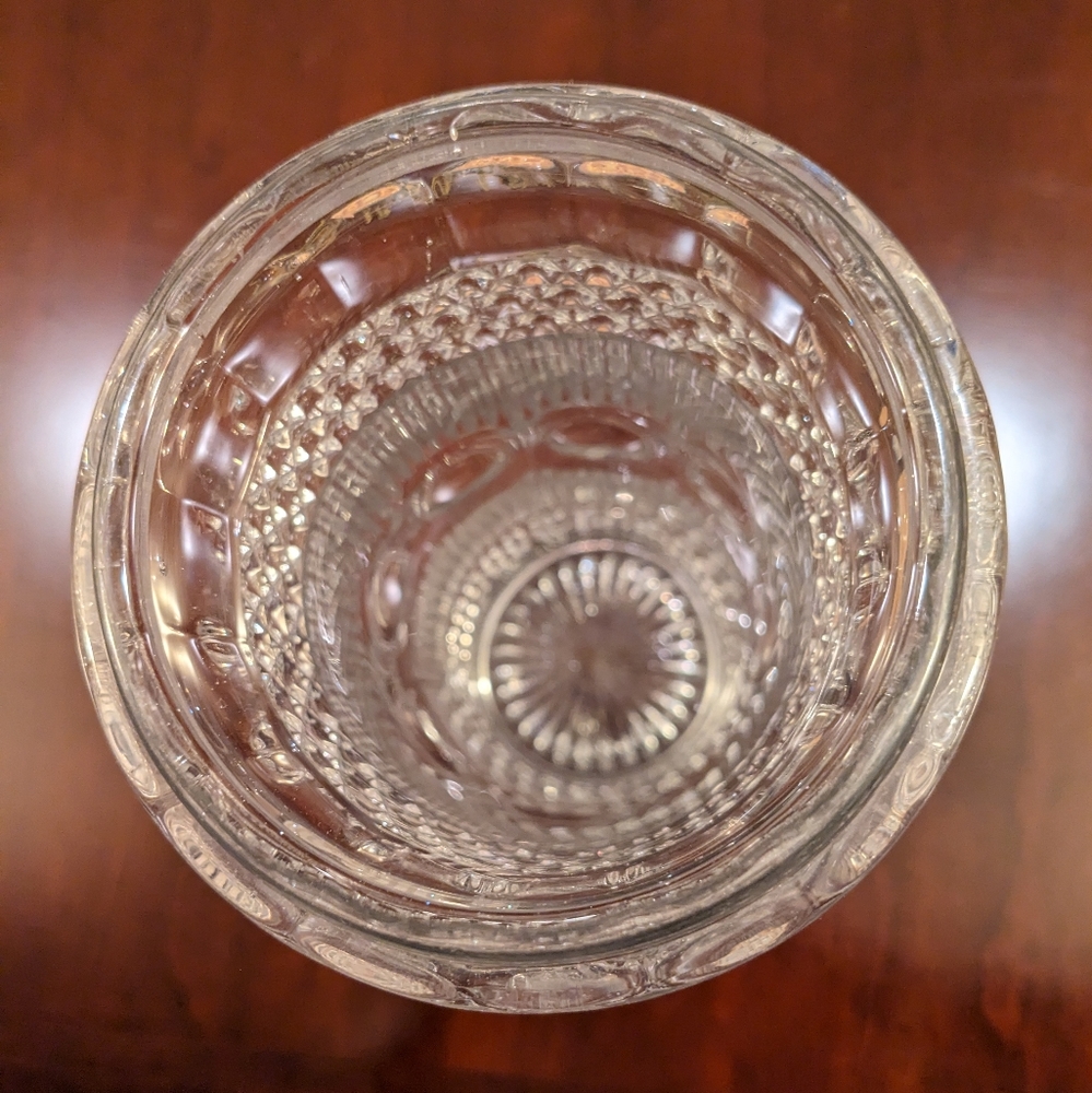 A vintage, antique, early glass straw container, without a lid - Picture 4 of 8